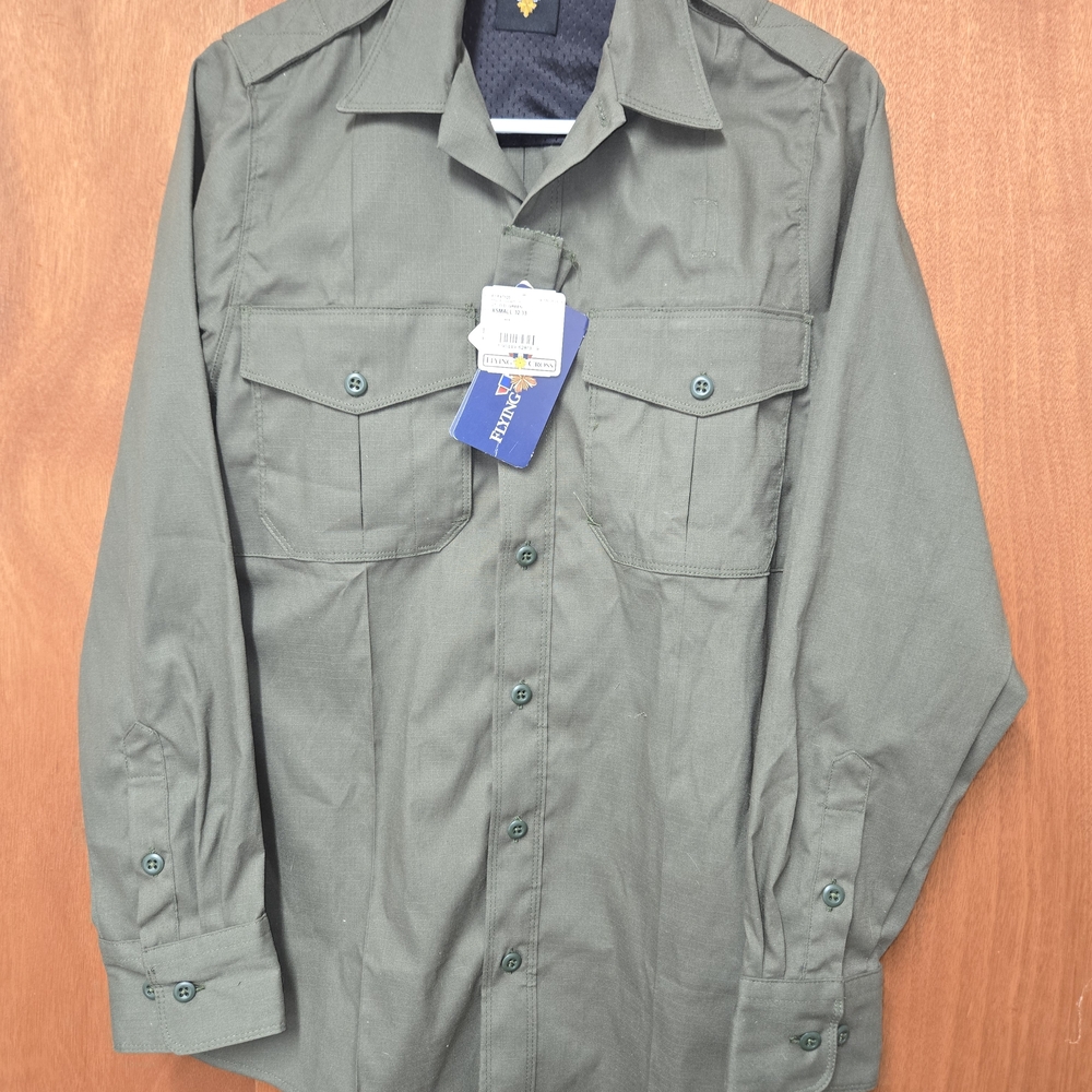 Cross FX Men's Long Sleeve Spruce Green Shirt 32/33